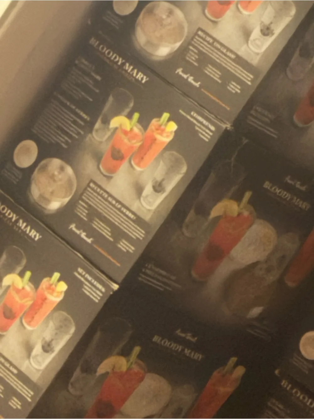 Bloody Mary Highball Glass Set in Black Gift Box